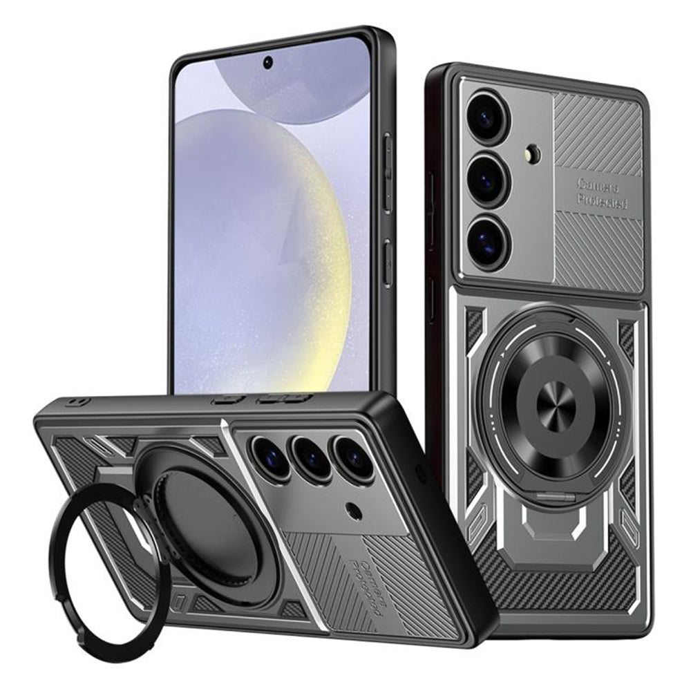 Futrola za Samsung Galaxy S25 S931 / S24 S921, Techsuit, RuggedCam, Siva