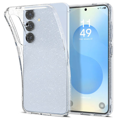 Husa za Samsung Galaxy S25 S931, Spigen, Liquid Crystal Glitter, Transparentna ACS08997