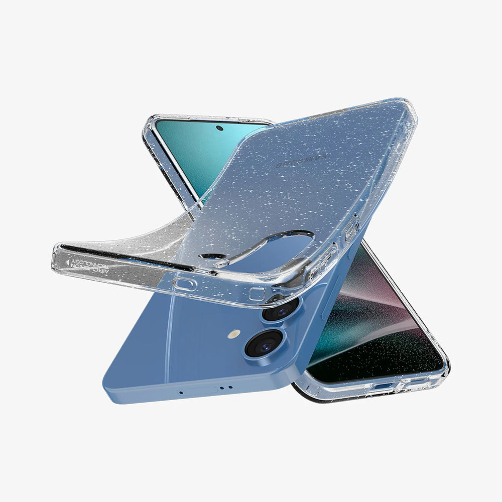 Husa za Samsung Galaxy S25 S931, Spigen, Liquid Crystal Glitter, Transparentna ACS08997