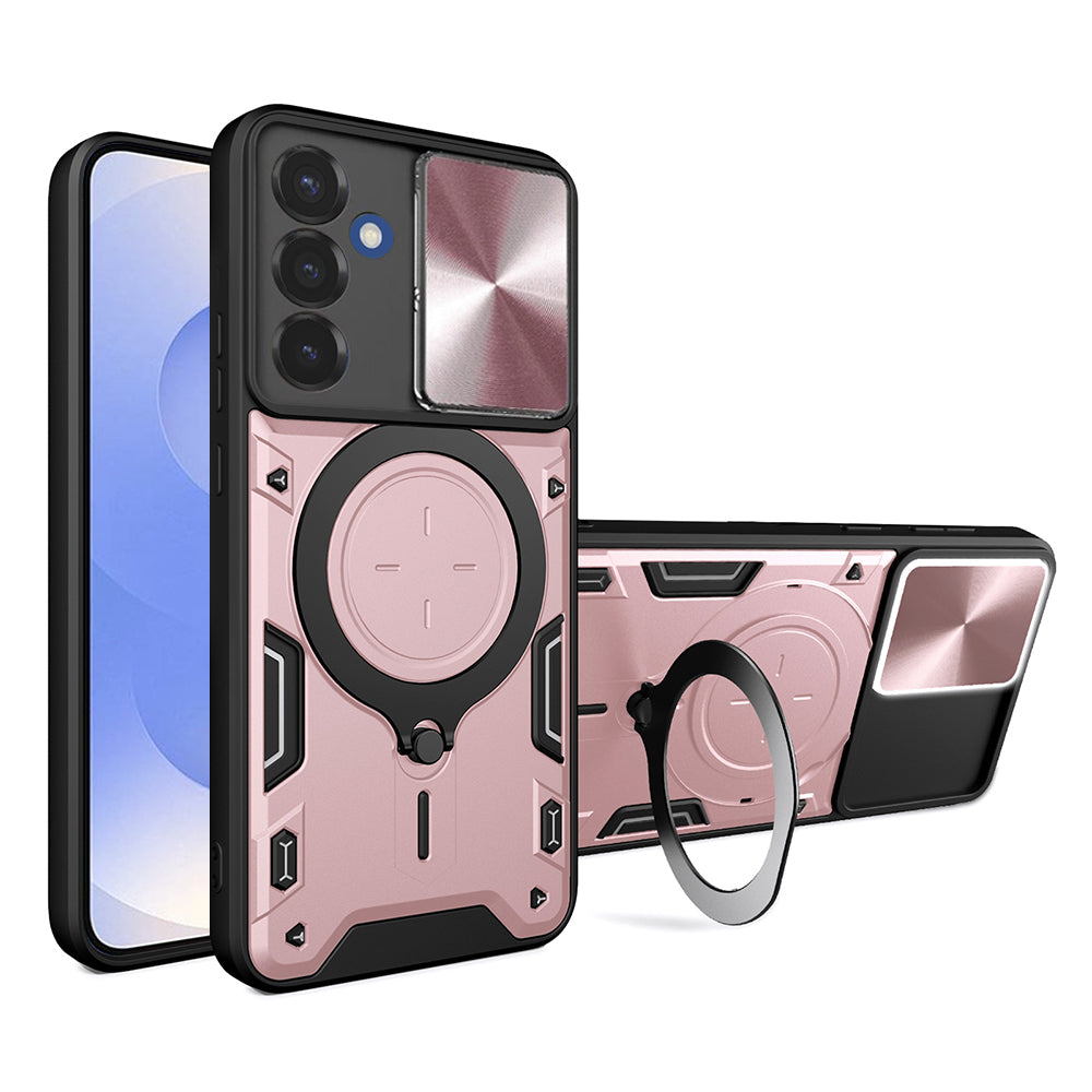 Futrola za Samsung Galaxy S25 S931, Techsuit, CamGuard Pro, Roze Zlatna