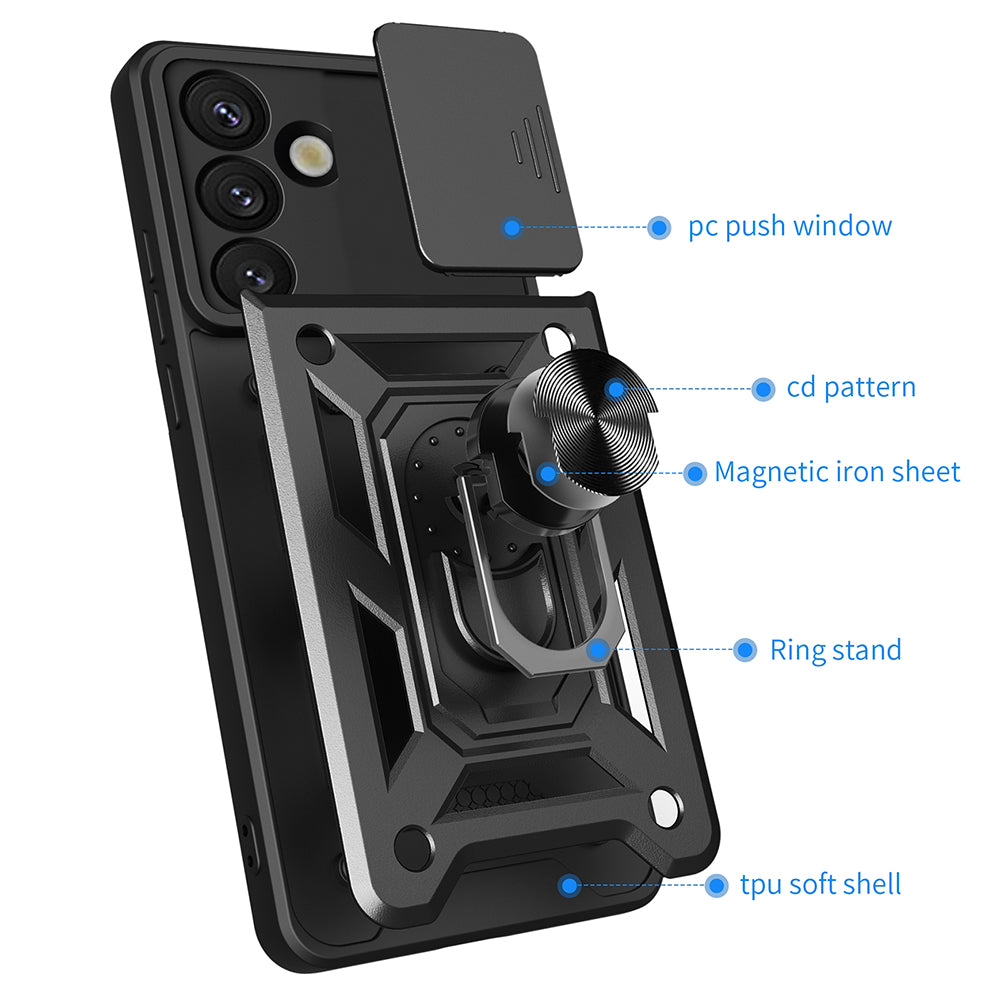 Futrola za Samsung Galaxy S25 S931, Techsuit, CamShield, Crna