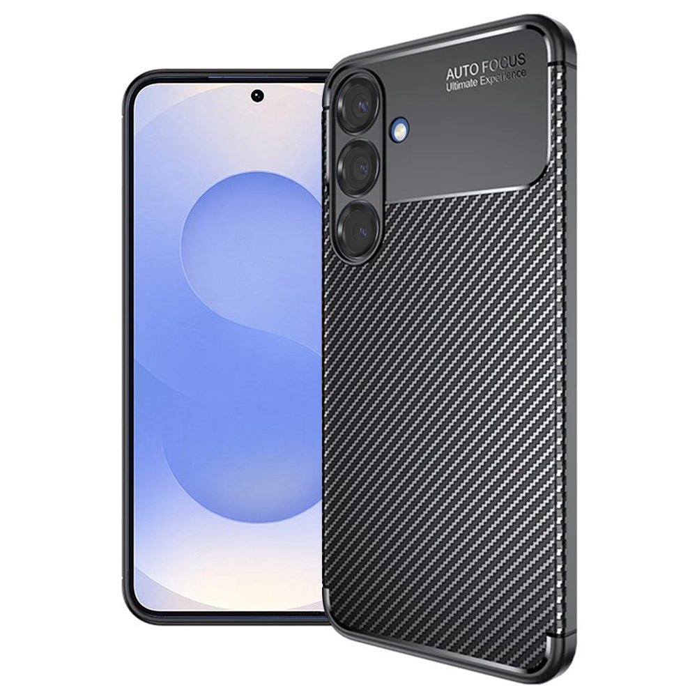 Futrola za Samsung Galaxy S25 S931, Techsuit, CarbonFiber, Crna