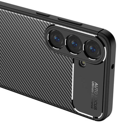 Futrola za Samsung Galaxy S25 S931, Techsuit, CarbonFiber, Crna