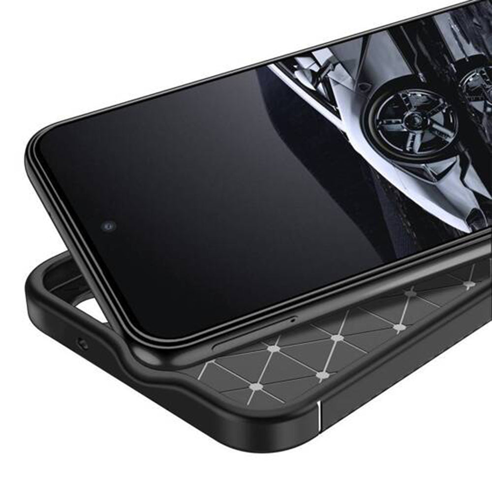 Futrola za Samsung Galaxy S25 S931, Techsuit, CarbonFiber, Crna