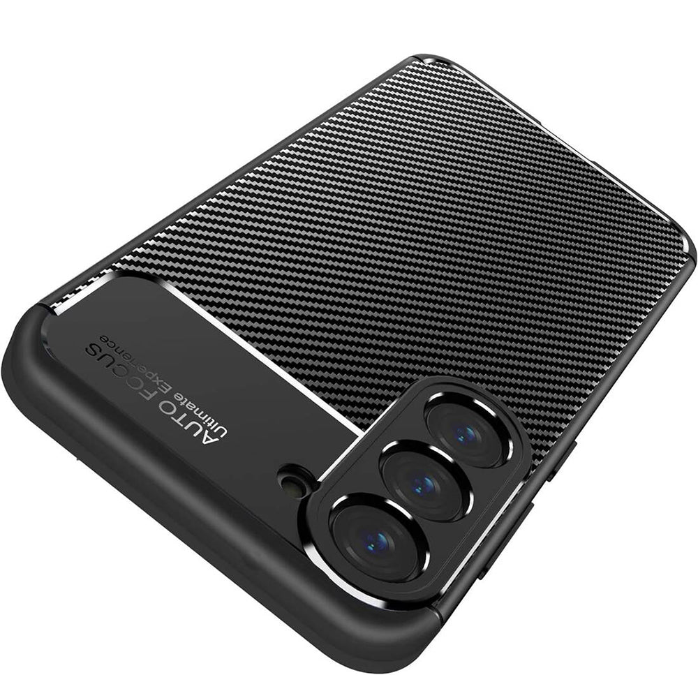 Futrola za Samsung Galaxy S25 S931, Techsuit, CarbonFiber, Crna
