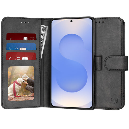 Futrola za Samsung Galaxy S25 S931, Techsuit, Diary Book, Crna