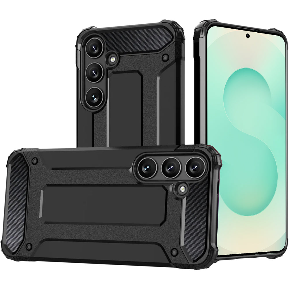 Futrola za Samsung Galaxy S25 S931, Techsuit, Hybrid Armor, Crna