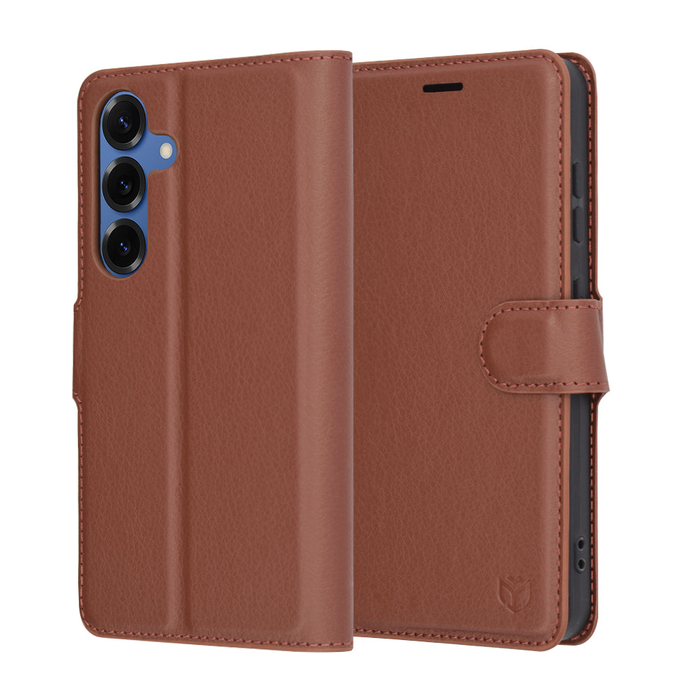 Futrola za Samsung Galaxy S25 S931, Techsuit, Leather Folio, Braon