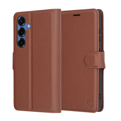 Futrola za Samsung Galaxy S25 S931, Techsuit, Leather Folio, Braon