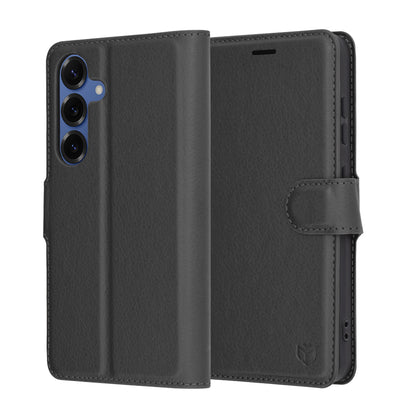 Futrola za Samsung Galaxy S25 S931, Techsuit, Leather Folio, Crna