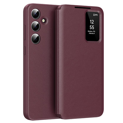 Futrola za Samsung Galaxy S25 S931, Techsuit, SmartView, Crvena