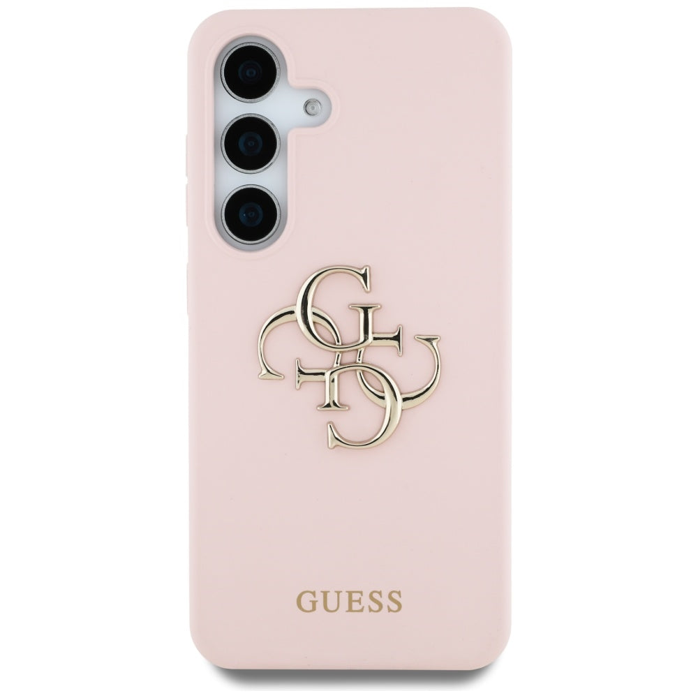 Futrola za Samsung Galaxy S25 Ultra S938, Guess, 4G Grained Big and Classic Logo, Roze
