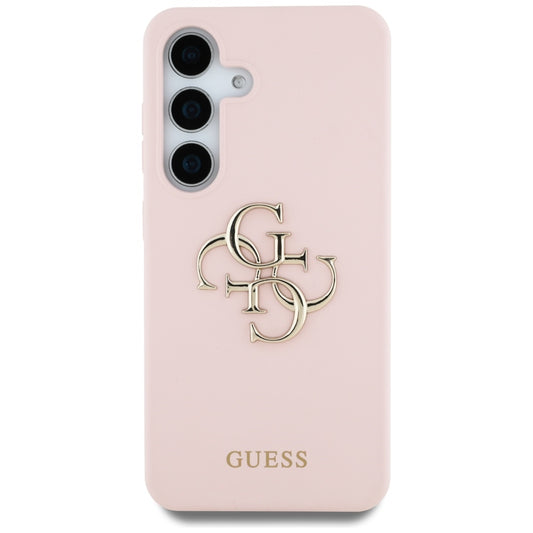 Futrola za Samsung Galaxy S25 Ultra S938, Guess, 4G Grained Big and Classic Logo, Roze