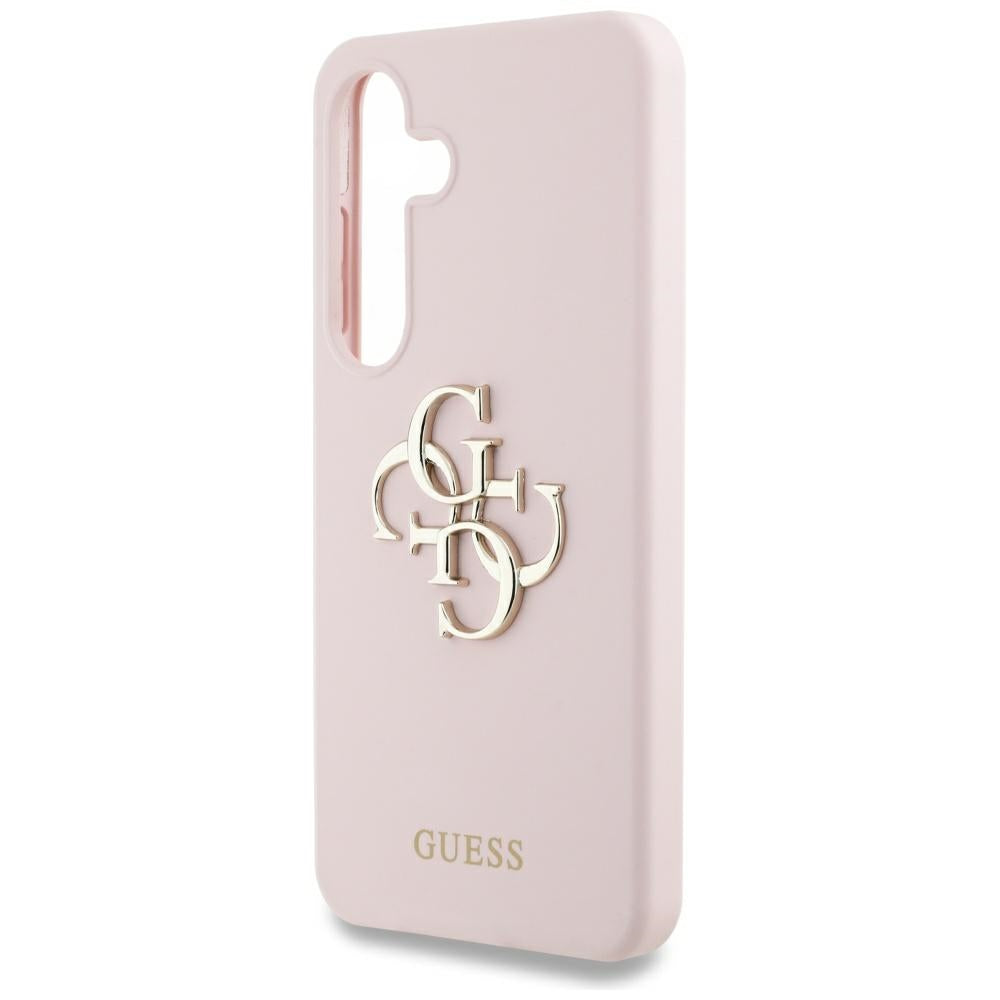 Futrola za Samsung Galaxy S25 Ultra S938, Guess, 4G Grained Big and Classic Logo, Roze