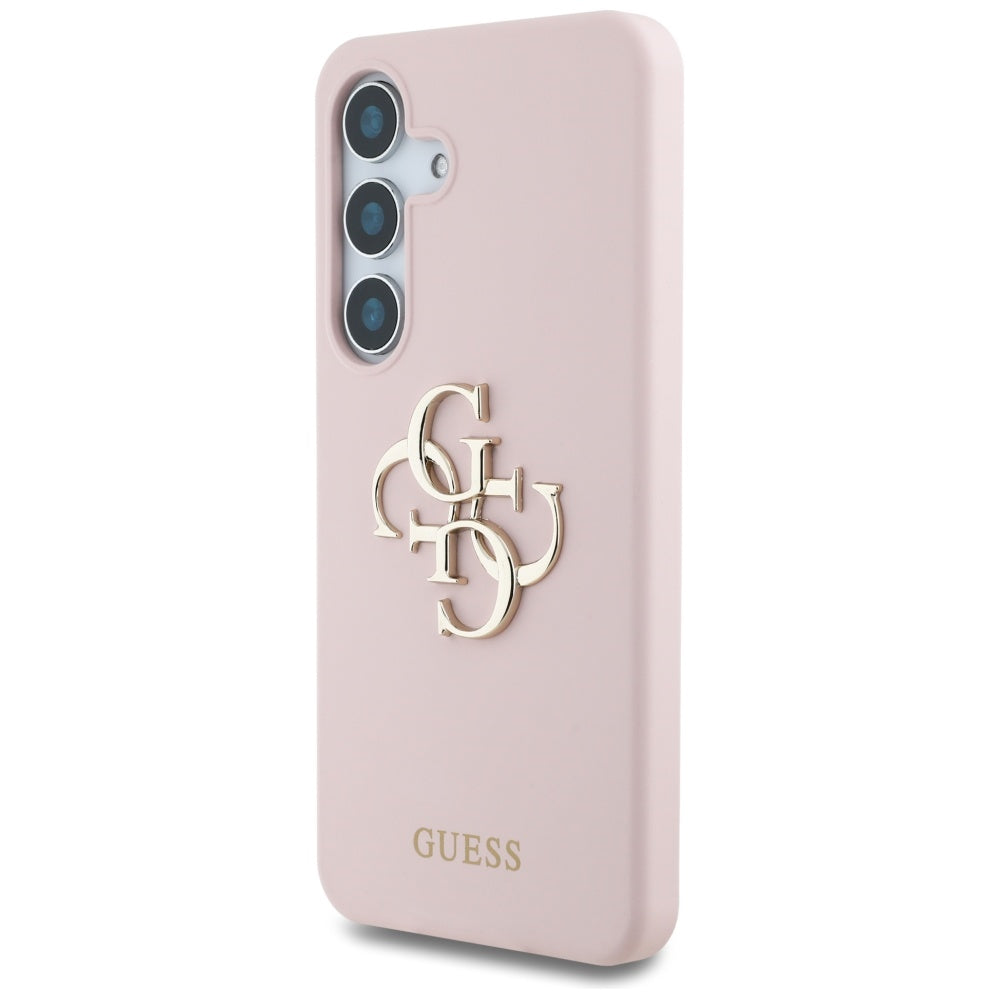 Futrola za Samsung Galaxy S25 Ultra S938, Guess, 4G Grained Big and Classic Logo, Roze