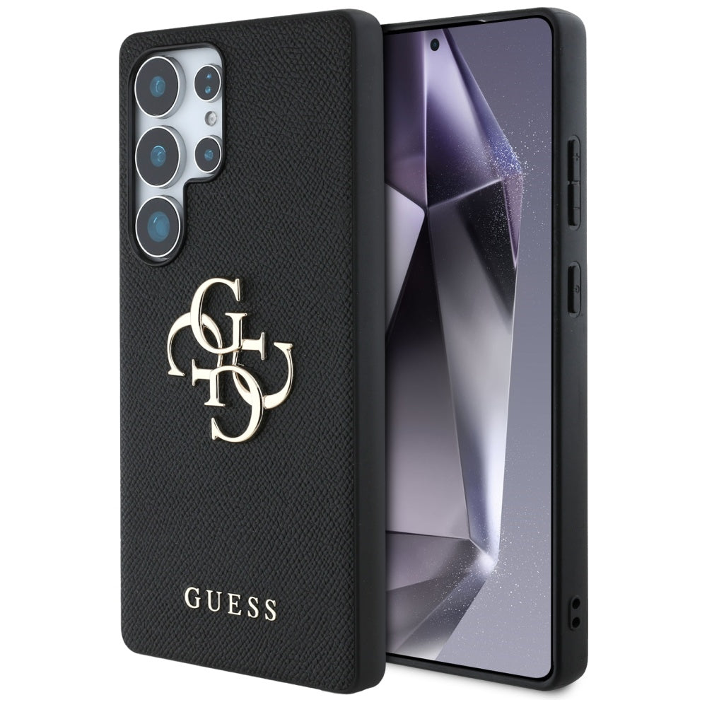Futrola za Samsung Galaxy S25 Ultra S938, Guess, 4G Grained Big and Classic Logo, Crna