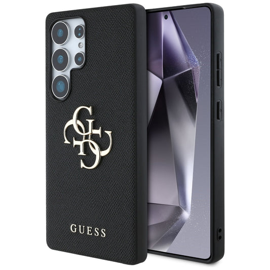 Futrola za Samsung Galaxy S25 Ultra S938, Guess, 4G Grained Big and Classic Logo, Crna