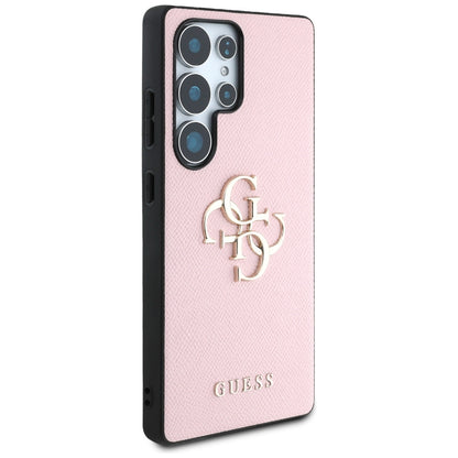 Futrola za Samsung Galaxy S25 Ultra S938, Guess, 4G Grained Big and Classic Logo, Roze