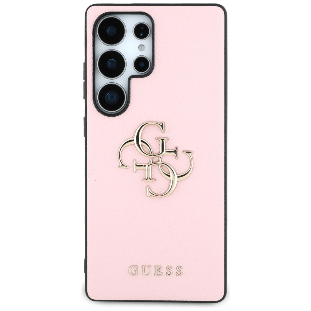 Futrola za Samsung Galaxy S25 Ultra S938, Guess, 4G Grained Big and Classic Logo, Roze