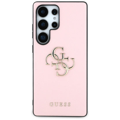 Futrola za Samsung Galaxy S25 Ultra S938, Guess, 4G Grained Big and Classic Logo, Roze