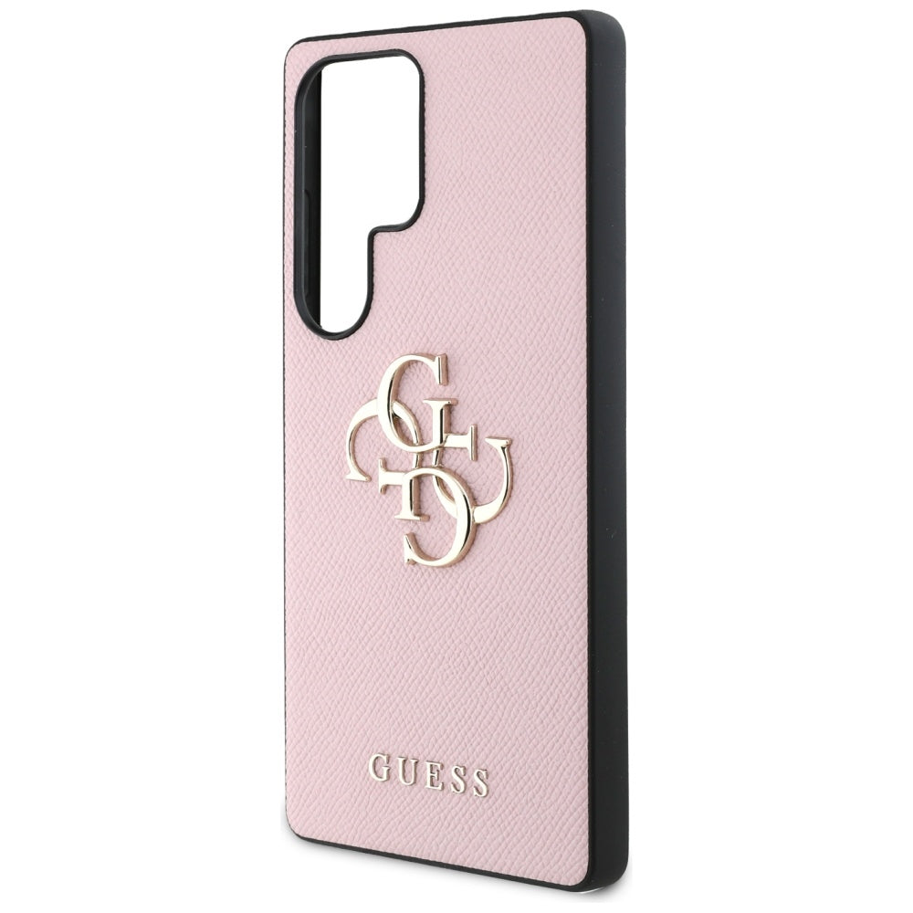 Futrola za Samsung Galaxy S25 Ultra S938, Guess, 4G Grained Big and Classic Logo, Roze