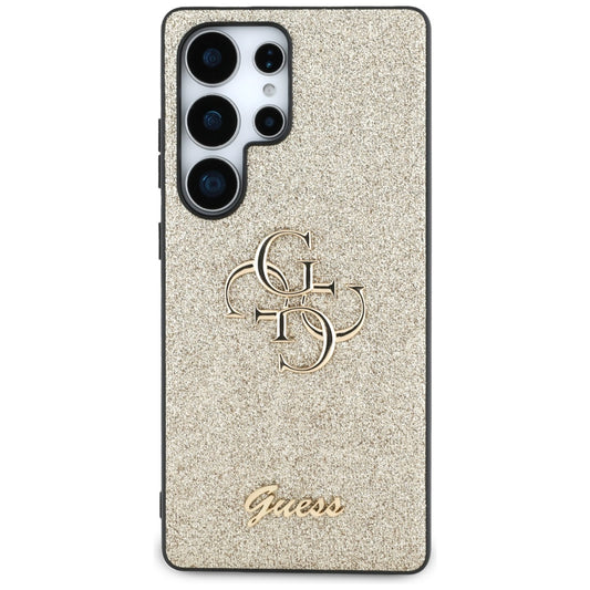 Futrola za Samsung Galaxy S25 Ultra S938, Guess, Glitter Big 4G Script, Zlatna
