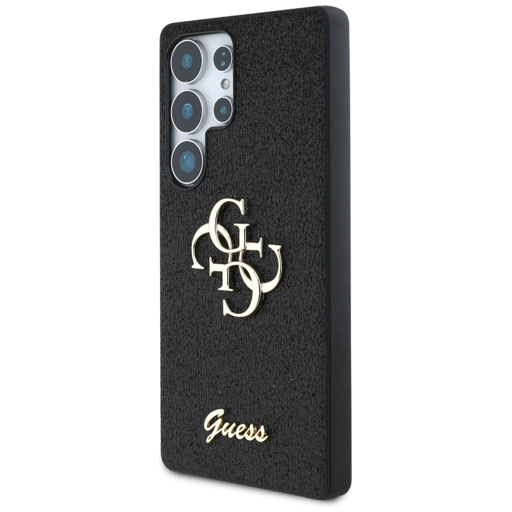 Futrola za Samsung Galaxy S25 Ultra S938, Guess, Glitter Big 4G Script, Crna