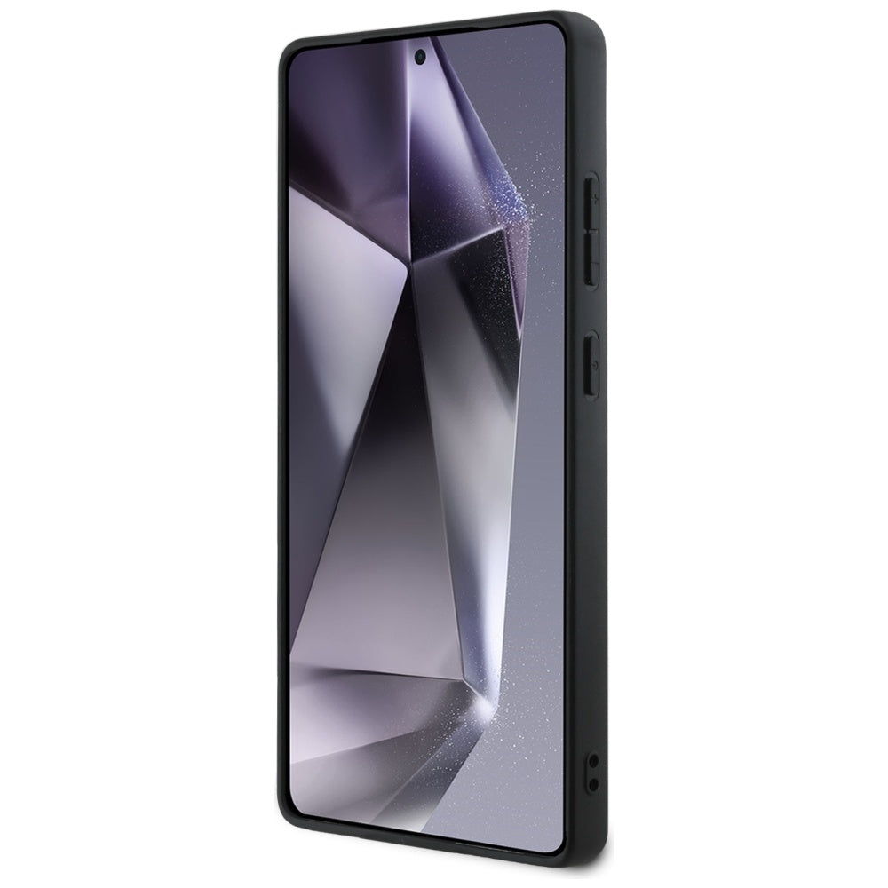 Futrola za Samsung Galaxy S25 Ultra S938, Guess, Grained Hot Stamp 4G Triangle, Crna