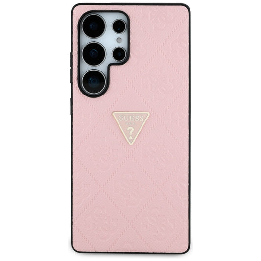 Futrola za Samsung Galaxy S25 Ultra S938, Guess, Grained Hot Stamp 4G Triangle, Roze