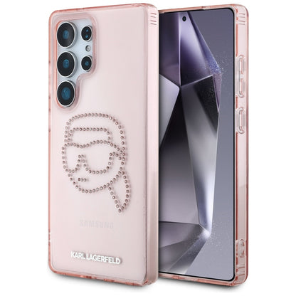 Futrola za Samsung Galaxy S25 Ultra S938, Karl Lagerfeld, IML Luxury Karl's Head, Roze