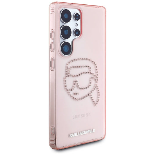 Futrola za Samsung Galaxy S25 Ultra S938, Karl Lagerfeld, IML Luxury Karl's Head, Roze
