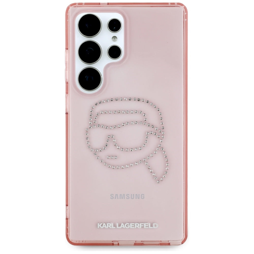 Futrola za Samsung Galaxy S25 Ultra S938, Karl Lagerfeld, IML Luxury Karl's Head, Roze