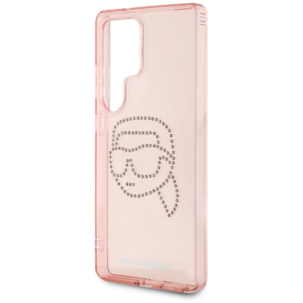 Futrola za Samsung Galaxy S25 Ultra S938, Karl Lagerfeld, IML Luxury Karl's Head, Roze