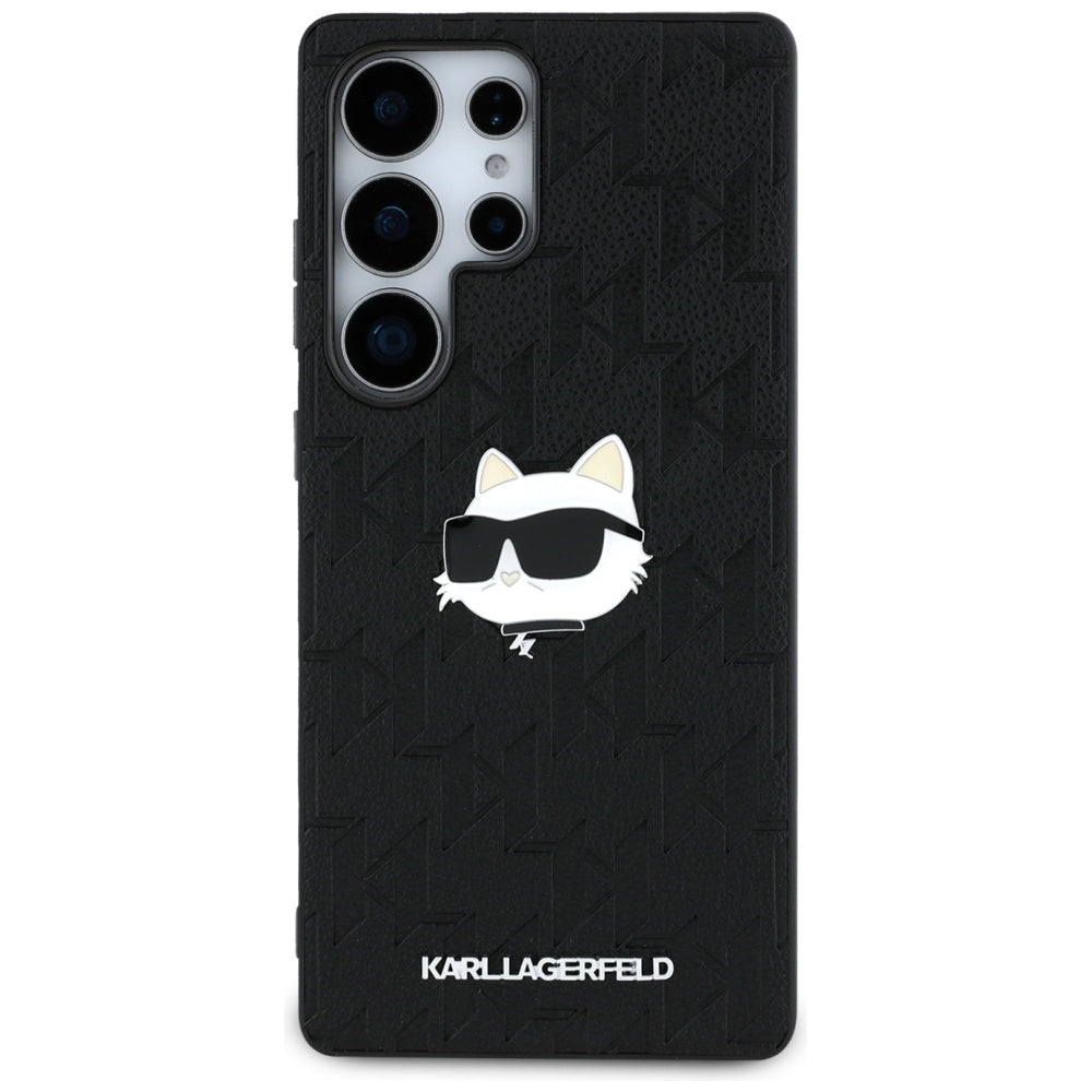Futrola za Samsung Galaxy S25 Ultra S938, Karl Lagerfeld, Monogram Choupette's Head, Crna