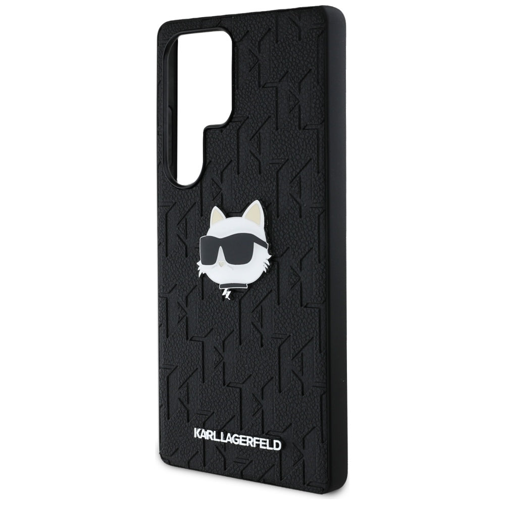 Futrola za Samsung Galaxy S25 Ultra S938, Karl Lagerfeld, Monogram Choupette's Head, Crna