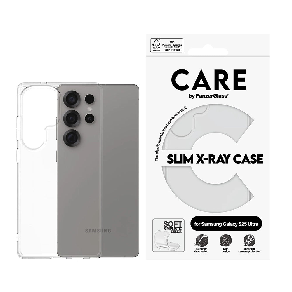 Futrola za Samsung Galaxy S25 Ultra S938, PanzerGlass, Care Fashionable, Transparentna