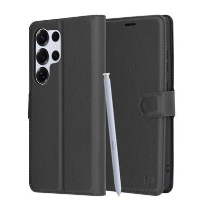 Futrola za Samsung Galaxy S25 Ultra S938, Techsuit, Leather Folio, Crna