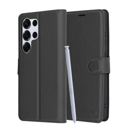 Futrola za Samsung Galaxy S25 Ultra S938, Techsuit, Leather Folio, Crna