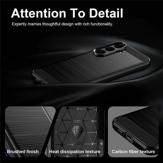 Futrola za Samsung Galaxy S26 FE / S25 FE, Techsuit, Karbon, Plava