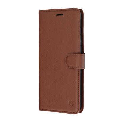 Futrola za Samsung Galaxy S26 FE / S25 FE, Techsuit, Leather Folio, Braon