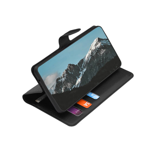 Futrola za Samsung Galaxy S26 FE / S25 FE, Techsuit, Leather Folio, Crna
