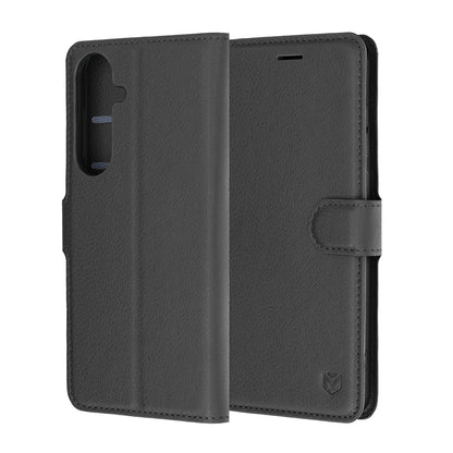 Futrola za Samsung Galaxy S26 FE / S25 FE, Techsuit, Leather Folio, Crna
