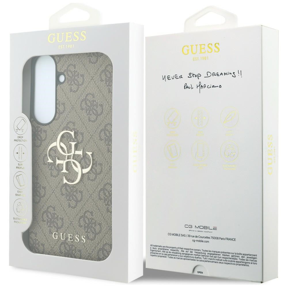 Futrola za Samsung Galaxy S26 FE S741, Guess, 4G Metal Logo, Braon