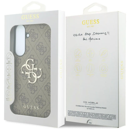 Futrola za Samsung Galaxy S26 FE S741, Guess, 4G Metal Logo, Braon