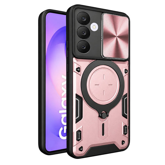 Maska za Samsung Galaxy S26 FE S741 / S25 FE, Techsuit, CamGuard Pro, ružičasto zlatna