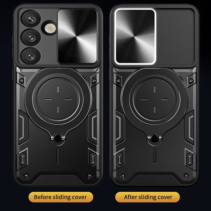 Maska za Samsung Galaxy S26 FE S741 / S25 FE, Techsuit, CamGuard Pro, ružičasto zlatna