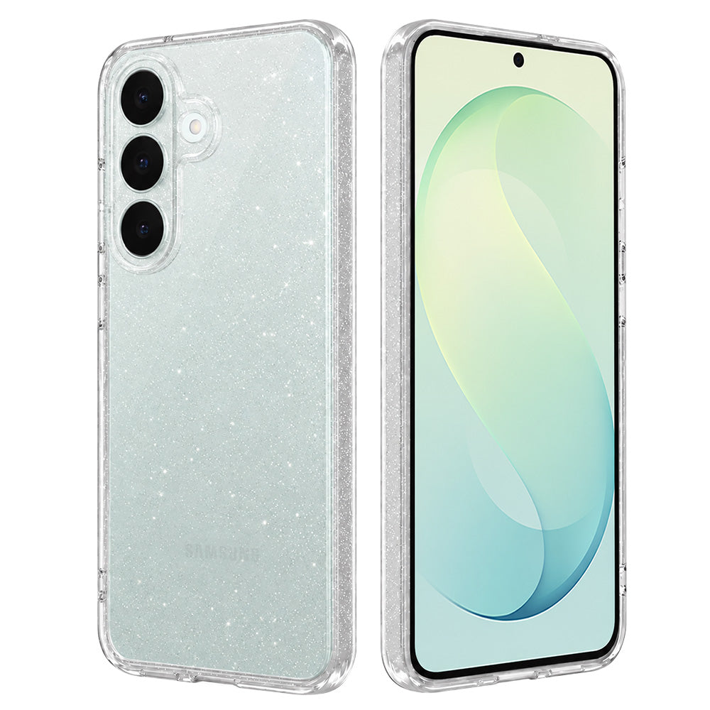 Maska za Samsung Galaxy S26 FE S741 / S25 FE, Techsuit, SparkleSkin, providna