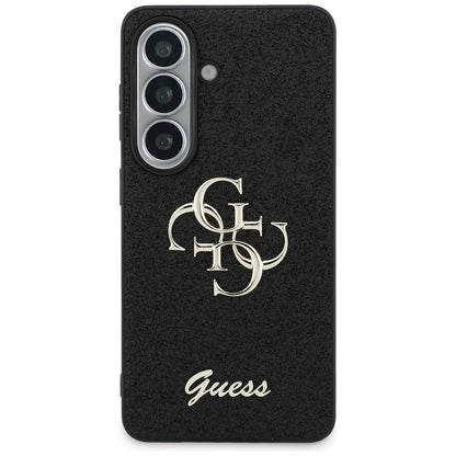 Futrola za Samsung Galaxy S26 S942, Guess, Fixed Glitter Big 4G Metal Frame, Crna