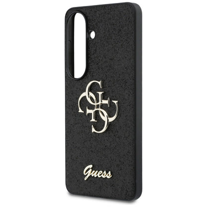 Futrola za Samsung Galaxy S26 S942, Guess, Fixed Glitter Big 4G Metal Frame, Crna