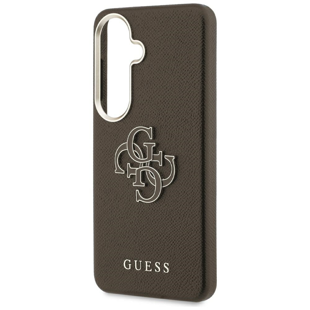 Futrola za Samsung Galaxy S26 Plus S947, Guess, 4G Grained Big and Classic Logo, Braon
